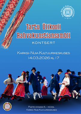 Tartu Ülikooli Rahvakunstiansambli tantsuetendus